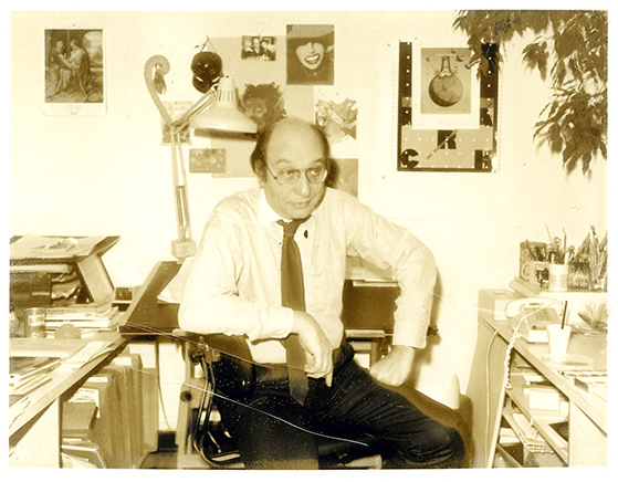 Milton at his desk